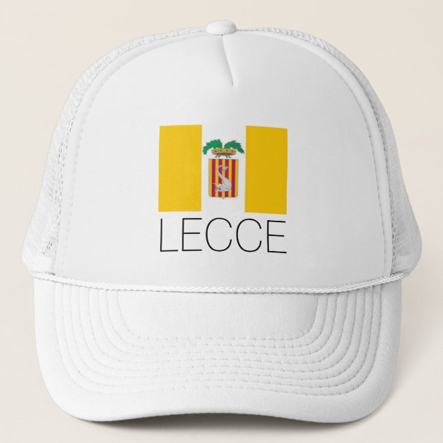 Casquette Drapeau de Lecce, Pouilles (Italie) (Devant)