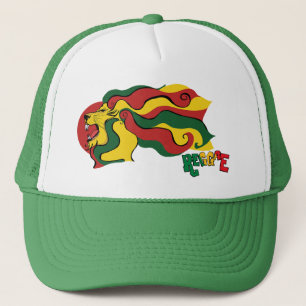 Casquette drapeau de lion de reggae de rasta