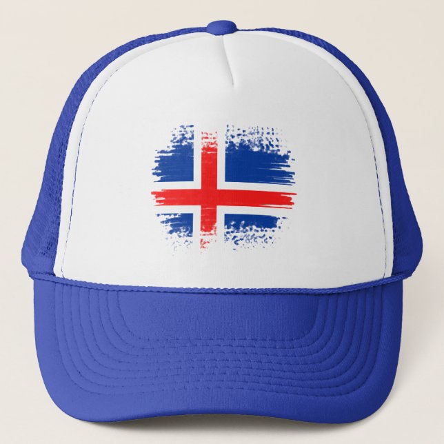 Casquette Drapeau de l'Islande (Devant)