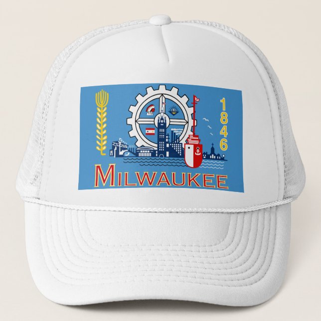 Casquette Drapeau de Milwaukee, Wisconsin (Devant)