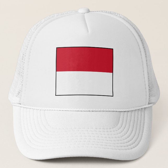 Casquette Drapeau de Monaco (Devant)