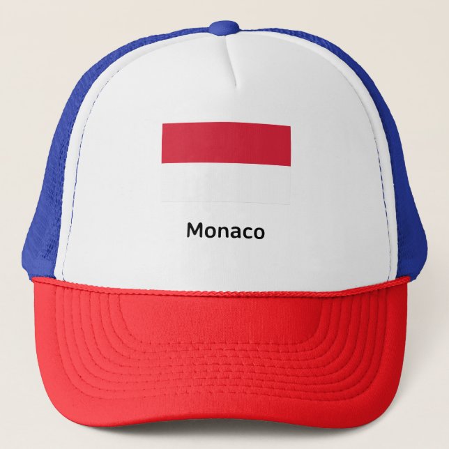 Casquette Drapeau de Monaco (Devant)