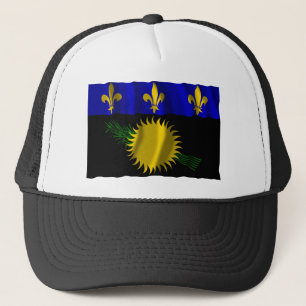 Casquette Drapeau de ondulation de la Guadeloupe