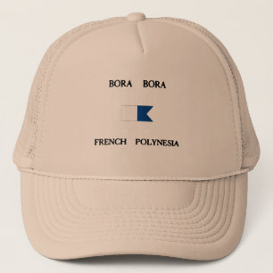 Casquette Drapeau de piqué de Polynésie française de Bora