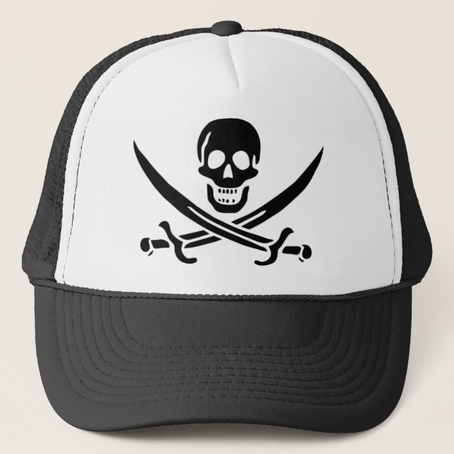 Casquette Drapeau de pirate authentique de Jack Rackam (Devant)