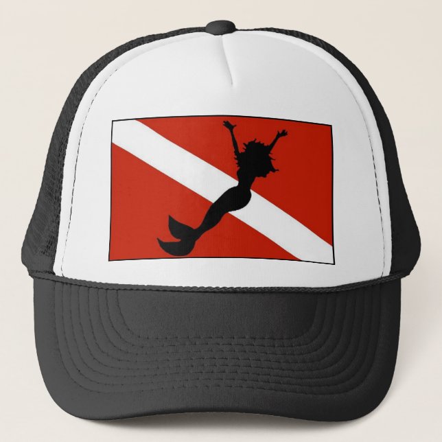 Casquette Drapeau de plongeur de sirène (Devant)