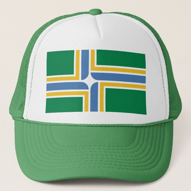Casquette Drapeau de Portland, Oregon Trucker Hat (Devant)
