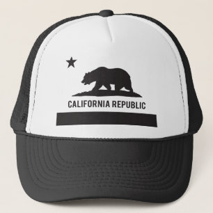 Casquette Drapeau de République de la Californie - noir