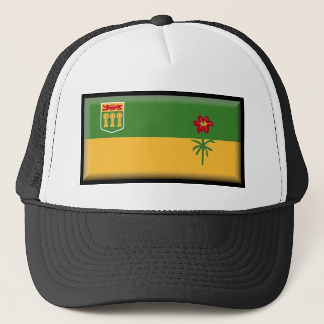 Casquette Drapeau de Saskatchewan (Canada) (Devant)