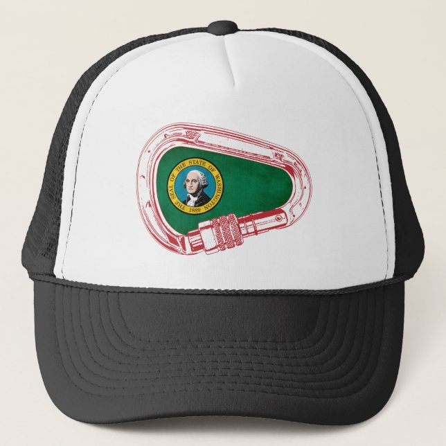 Casquette Drapeau de Washington Carabiner Escalade (Devant)