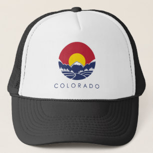 Casquette Drapeau d'état de montagne rocheuse du Colorado