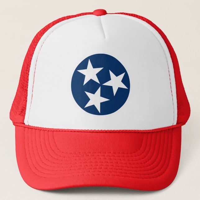 Casquette Drapeau d'état du Tennessee Bleu Blancs étoiles (Devant)