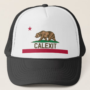 Casquette Drapeau d'ours de CALEXIT la Californie