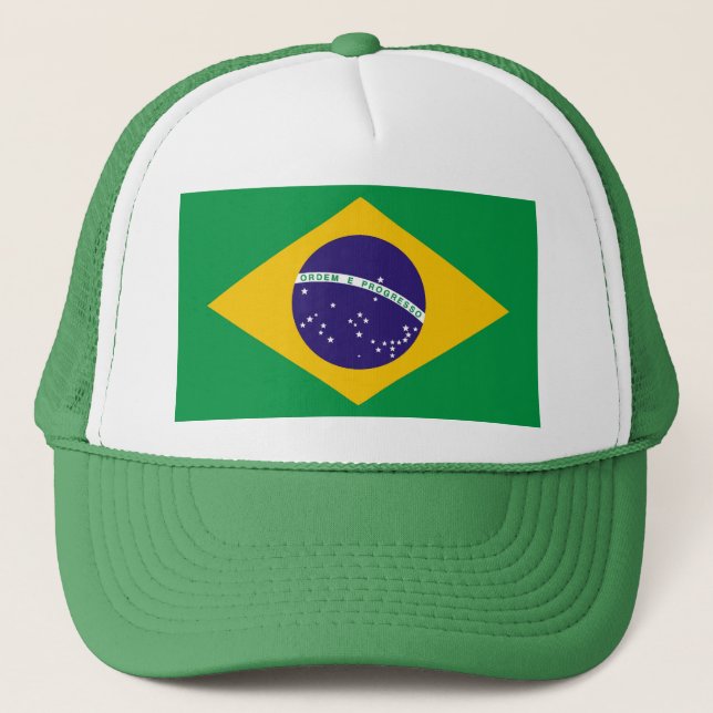 Casquette Drapeau du Brésil Bandeira do Brasil (Devant)