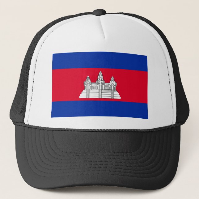 Casquette Drapeau du Cambodge - drapeau cambodgien (Devant)