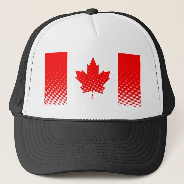Casquette Drapeau Du Canada À Effet Halfton (Devant)