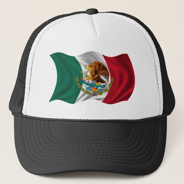Casquette Drapeau du Mexique, manteau des bras (Devant)