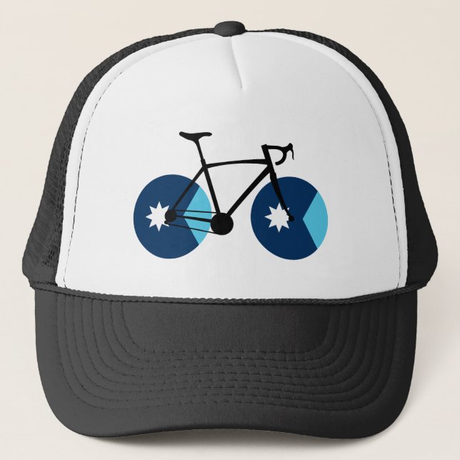 Casquette Drapeau du Minnesota à vélo (Devant)