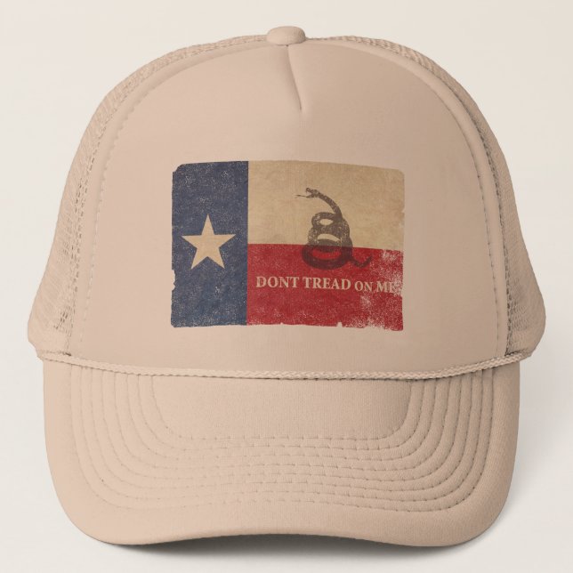 Casquette Drapeau du Texas et de Gadsden (Devant)