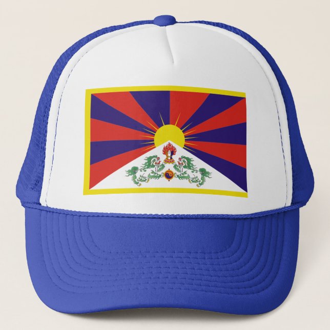 Casquette Drapeau du Thibet (Devant)