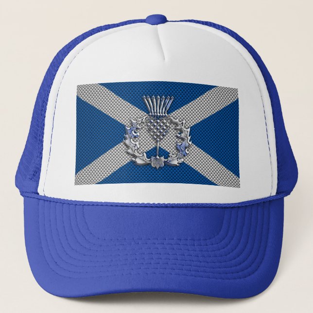 Casquette Drapeau écossais en fibre de carbone (Devant)