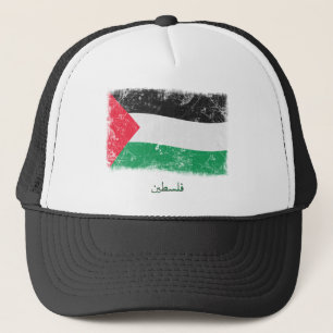 Casquette Drapeau grunge de la Palestine