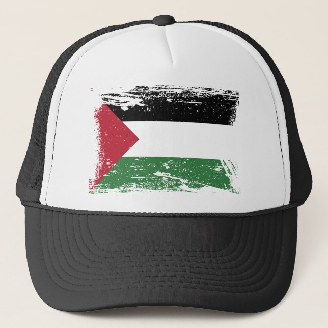 Casquette Drapeau grunge de la Palestine (Devant)