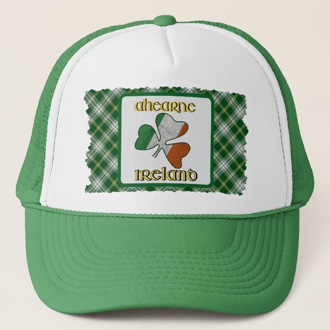 Casquette Drapeau irlandais Ahearne Shamrock Trucker Hat (Devant)