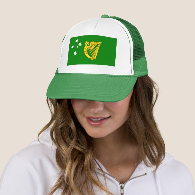 Casquette Drapeau irlandais australien (En situation)