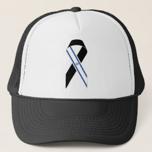Casquette Drapeau israélien ruban noir