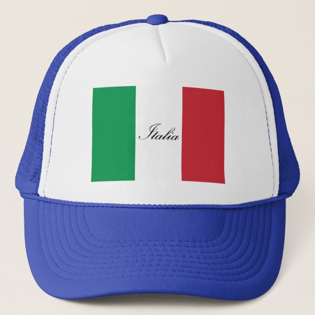 Casquette Drapeau italien - drapeau de l'Italie - l'Italie (Devant)