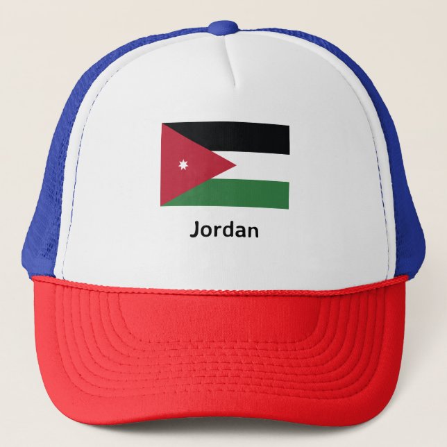 Casquette Drapeau Jordanie (Devant)
