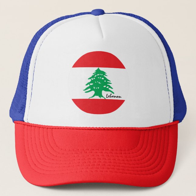 Casquette Drapeau libanais et fans de mode/sports libanais (Devant)