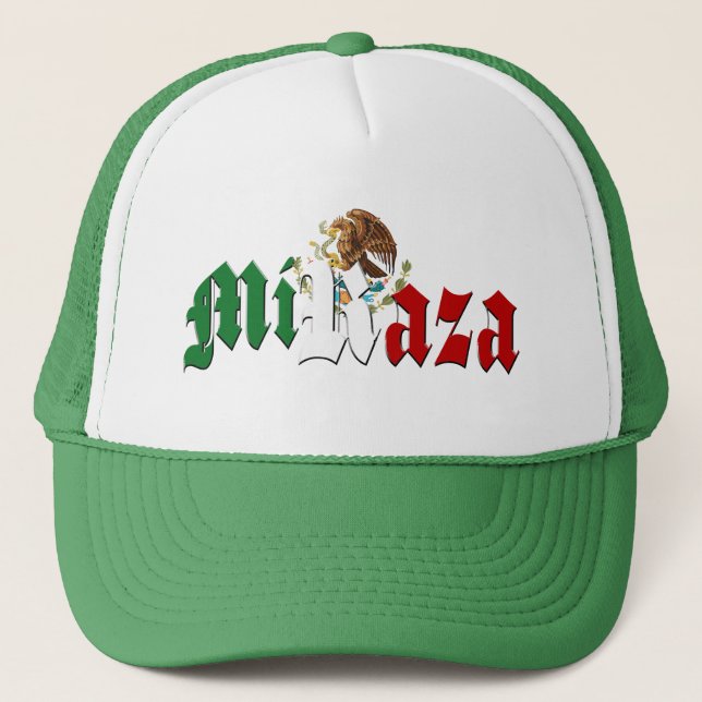 Casquette Drapeau mexicain MI RAZA (Devant)