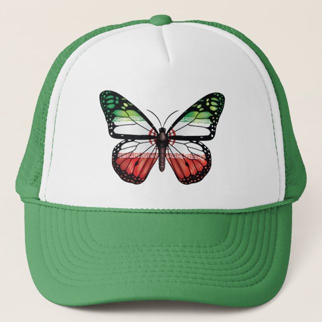 Casquette Drapeau monarque papillon iranien (Devant)