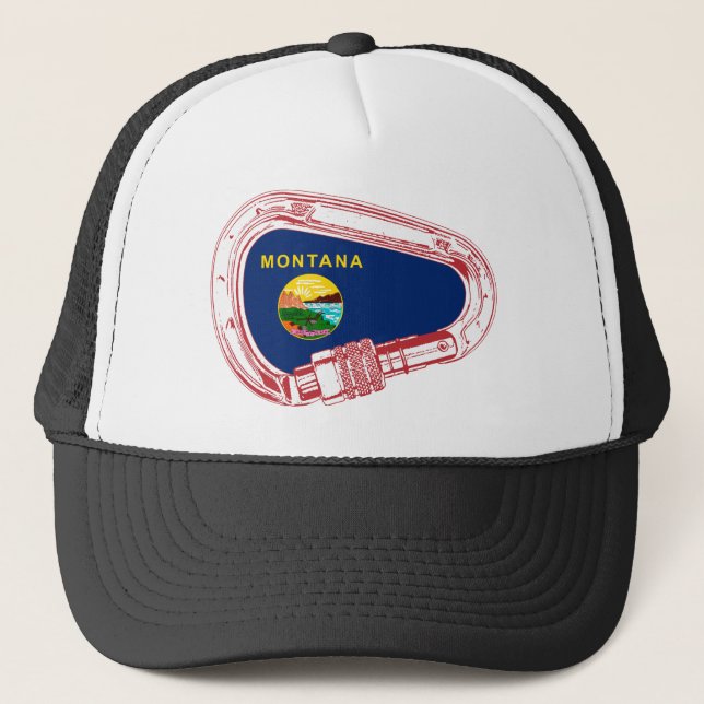 Casquette Drapeau Montana Escalade carabiner (Devant)