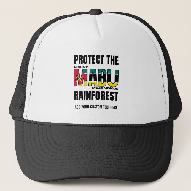 Casquette Drapeau Mozambique de la PLUIE MABU (Devant)