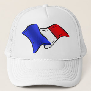 Casquette Drapeau onduleux français pour des amants de la