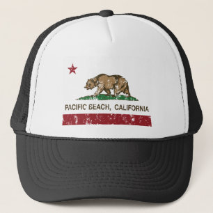 Casquette drapeau Pacifique d'état de la Californie de plag