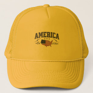 Casquette Drapeau patriotique américain USA Est 1776 4 juill