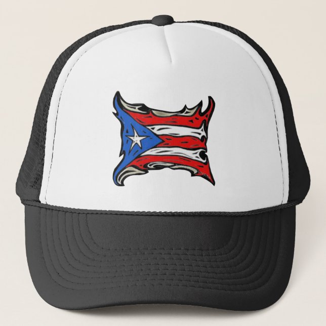 Casquette Drapeau Porto Rico de Reggaeton (Devant)