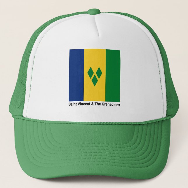 Casquette Drapeau Saint-Vincent-et-les Grenadines Vincy (Devant)