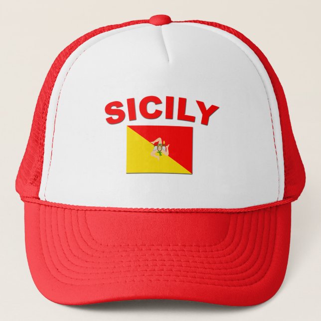 Casquette Drapeau sicilien 1 (Devant)