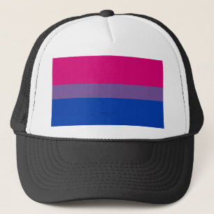 Casquette Drapeau SlipperyJoe's Bisexual Pride lavande-rose