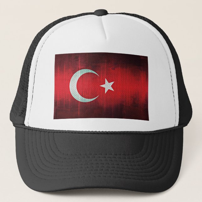 Casquette Drapeau stylisé de Turquie (Devant)