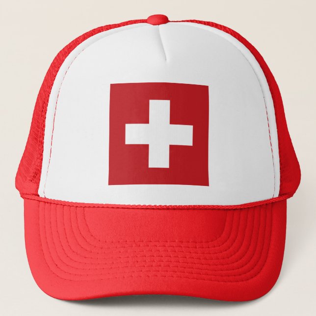 Casquette Drapeau Suisse (Devant)