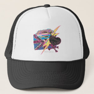 Casquette Drapeau supergirl et os croisés