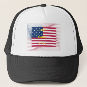 Casquette Drapeau USA "Home Sweet Home" Art Imprimer