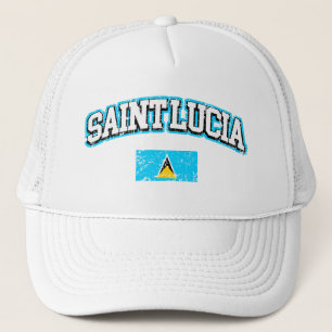 Casquette Drapeau Vintage Sainte-Lucie