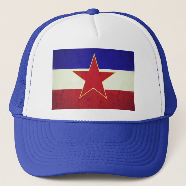 Casquette Drapeau Yougoslavie (Devant)